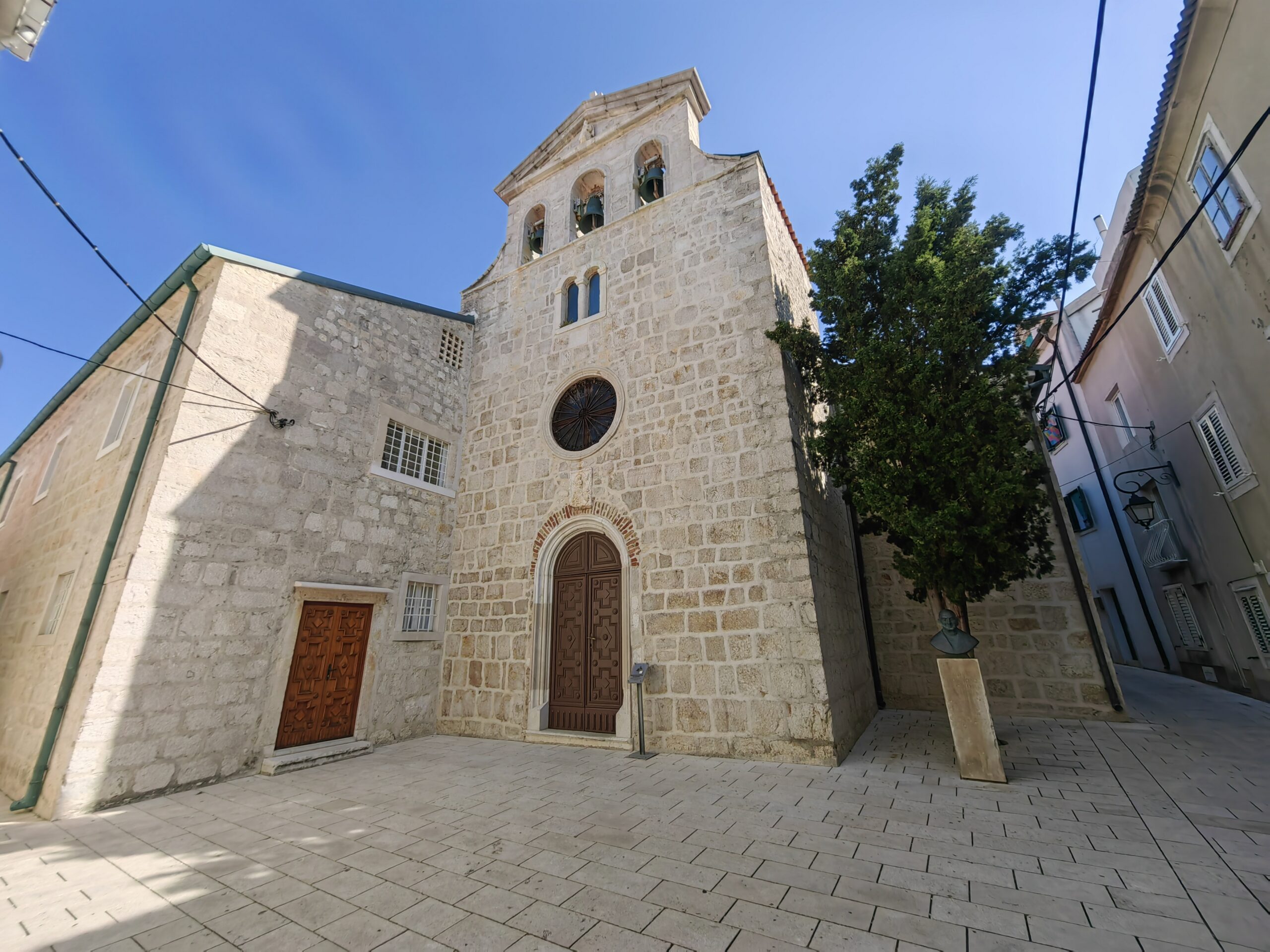 Benedictine monastery and church in the historic centre of Pag, Croatia